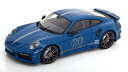 Minichamps ミニチャンプス 1/18 ミニカー ダイキャストモデル 2021年モデル ポルシェ PORSCHE - 911 992 TURBO S COUPE No.20 SPORT DESIGN 2021 ブルーメタリック