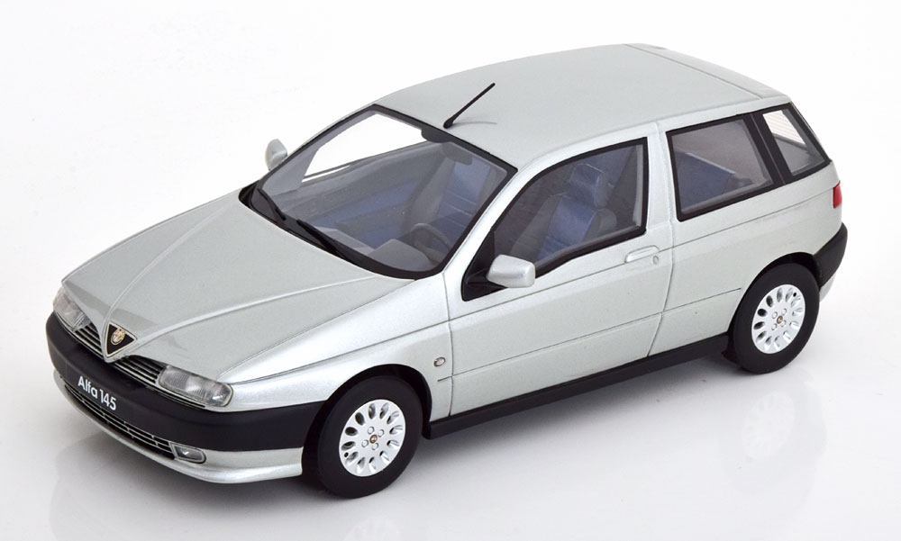 Mitica 1/18 ミニカー レジン プロポーションモデル 1995年モデル アルファロメオ ALFA ROMEO 145 2.0 TD 1995 シルバーメタリック