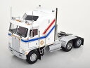 Road Kings 1/18 ミニカー ダイキャストモデル 1976年モデル ケンワース KENWORTH - K100 AERODYNE TRACTOR TRUCK 3-ASSI 1976 ホワイト