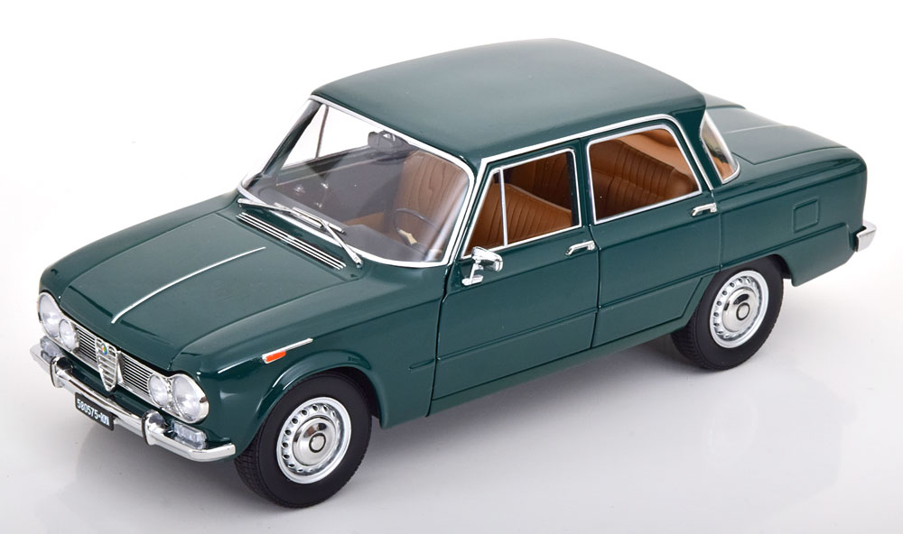 Alpha Romeo - Mitica 1/18 ミニカー ダイキャストモデル 1962年モデル アルファロメオ ALFA ROMEO GIULIA 1.6 Ti 1962 VERDE MUSCHIO グリーン