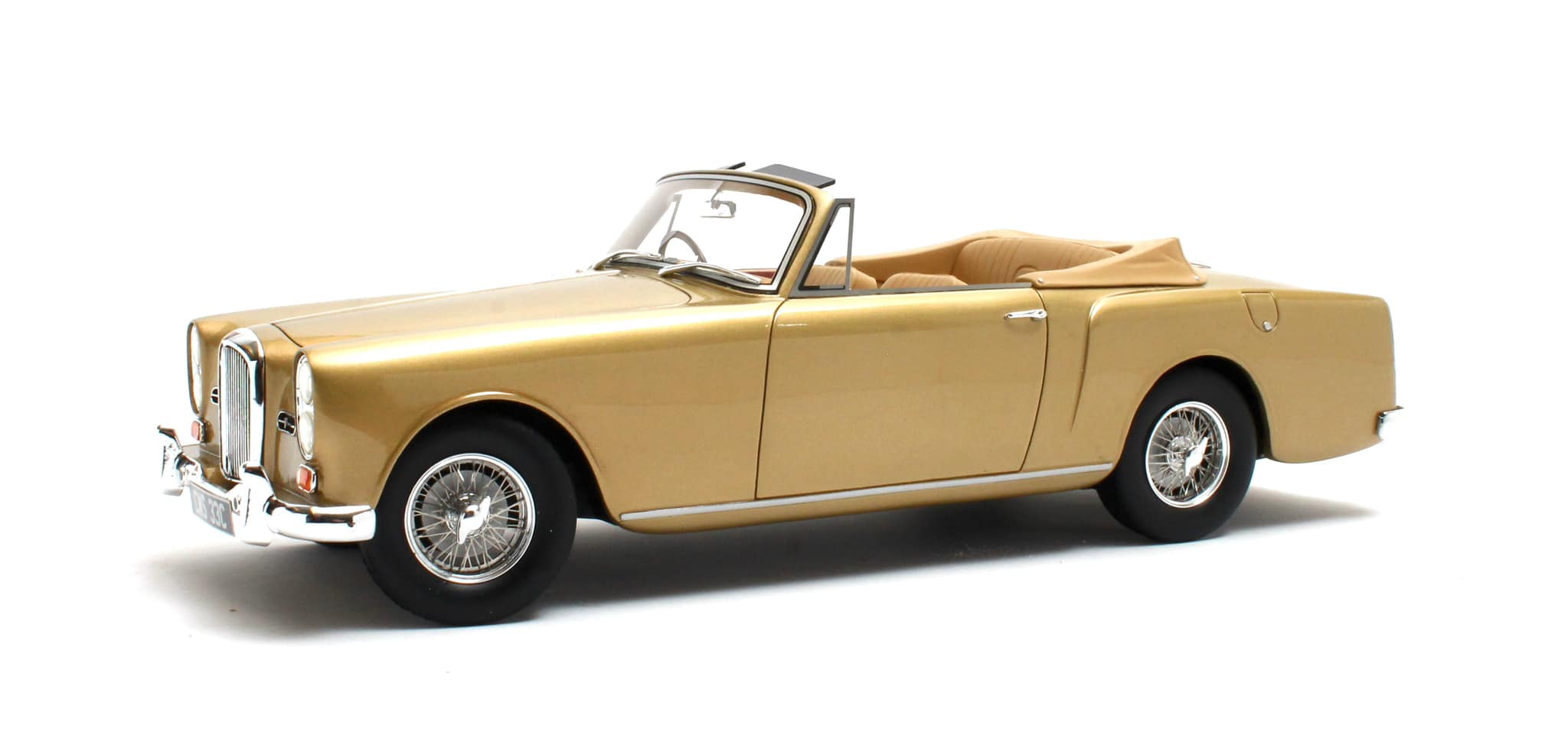 Rakuten - Cult Models カルトモデル 1/18 ミニカー レジン プロポーションモデル 1963年モデル アルヴィス ALVIS TE21 DHC CABRIOLET OPEN 1963 ゴールドメタリック
