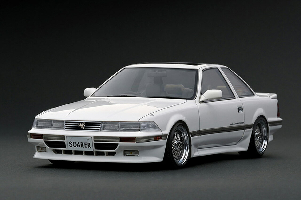 Ignition Model イグニションモデル 1/18 ミニカー レジン プロポーションモデル 1988年モデル トヨタ Toyota Soarer (Z20) 2.0GT-TWIN TURBO L White ホワイト