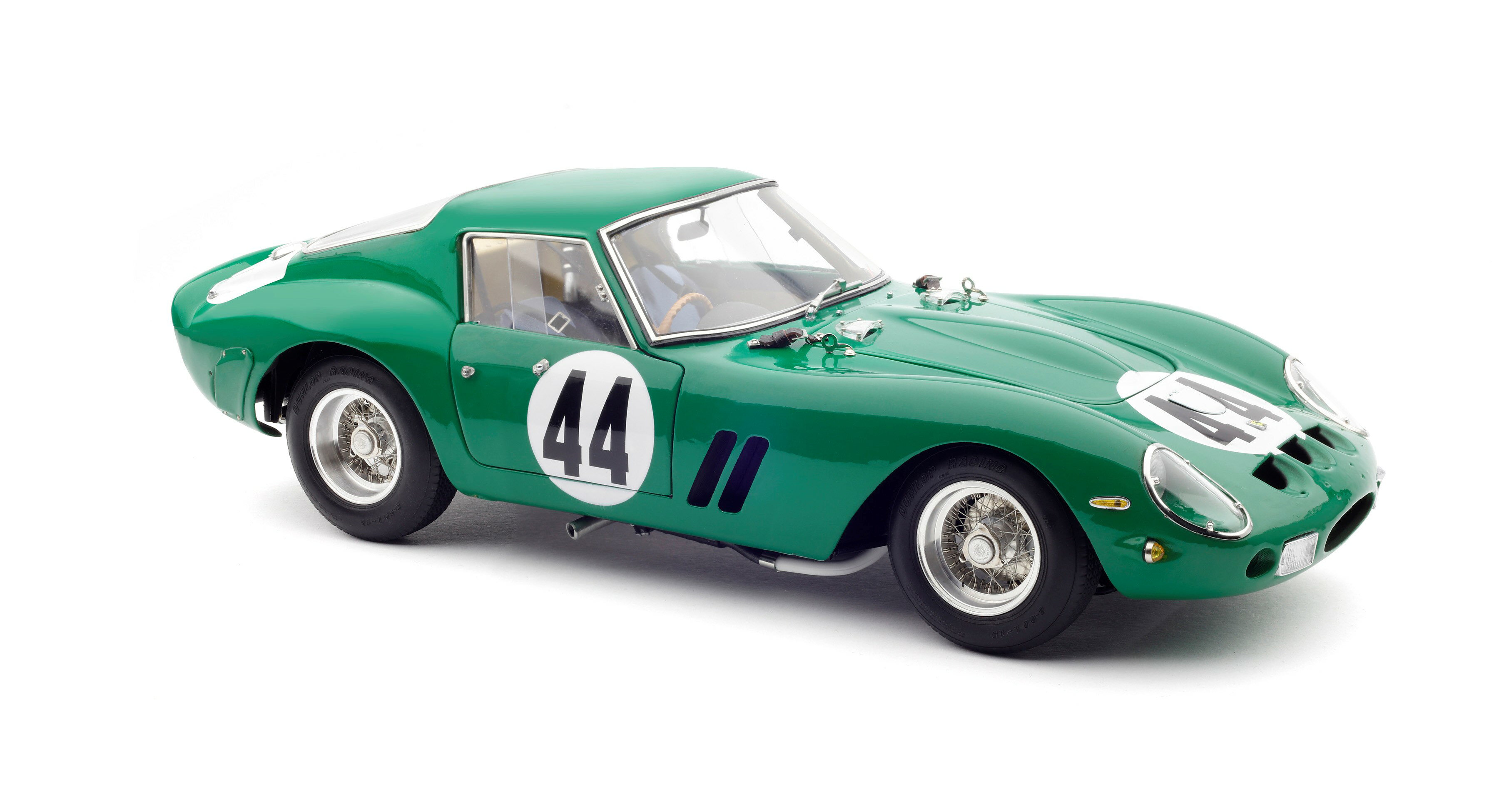 CMC 1/18 ミニカー ダイキャストモデル 1963年英国シルバーストーンGP 第2位 フェラーリ FERRARI - 250 GTO ch.4491 RHD COUPE No.44 2nd BRITISH GP SILVERSTONE 1963 DAVID PIPER グリーン