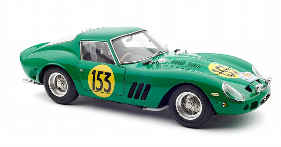 CMC 1/18 ミニカー ダイキャストモデル 1962年 ツール・ド・フランス 第4位 フェラーリ FERRARI - 250 GTO ch.3767 RHD COUPE No.153 4th TOUR DE FRANCE 1962 D.PIPER - DAN MARGULIES ブリティッシュペトロリアム・グリーン