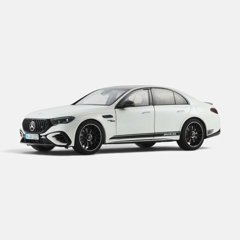 NZG 1/18 ミニカー ダイキャストモデル 2025年モデル メルセデスベンツ MERCEDES BENZ - E-CLASS E53 AMG (W214) HYBRID 4MATIC+ 2025 - OPALITE WHITE MAGNO ホワイト