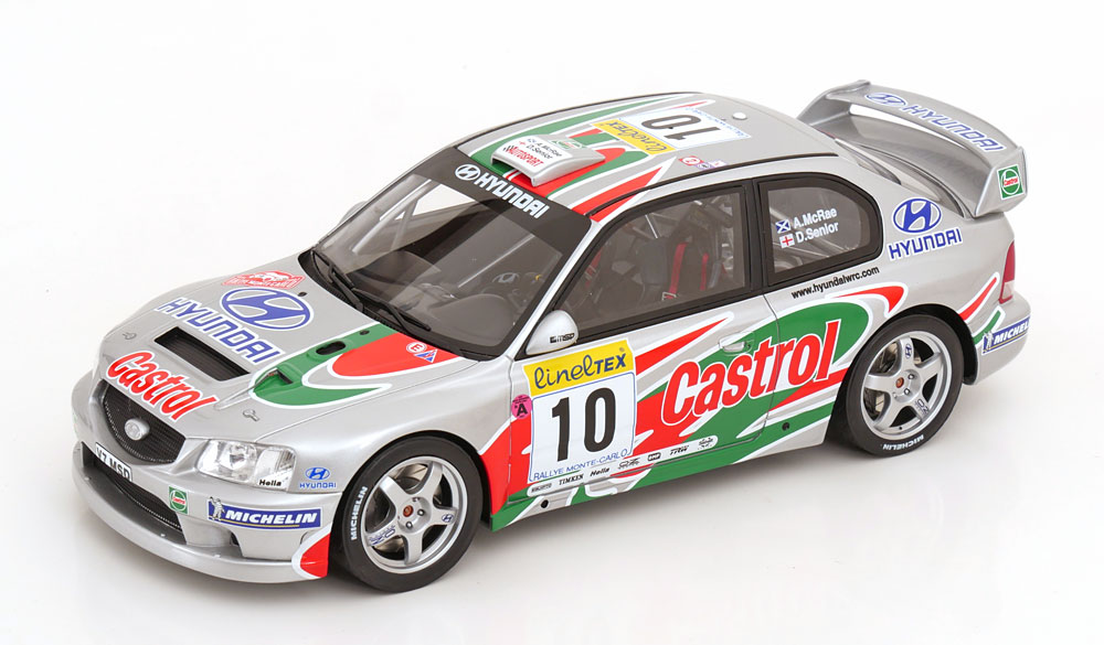 Otto Mobile otm1265 1/18 ミニカー レジン プロポーションモデル 2001年ラリー・モンテカルロ ヒョンデ Hyundai Accent WRC #10 A.Mcrea/D.Senior Rally Mote Carlo 2001