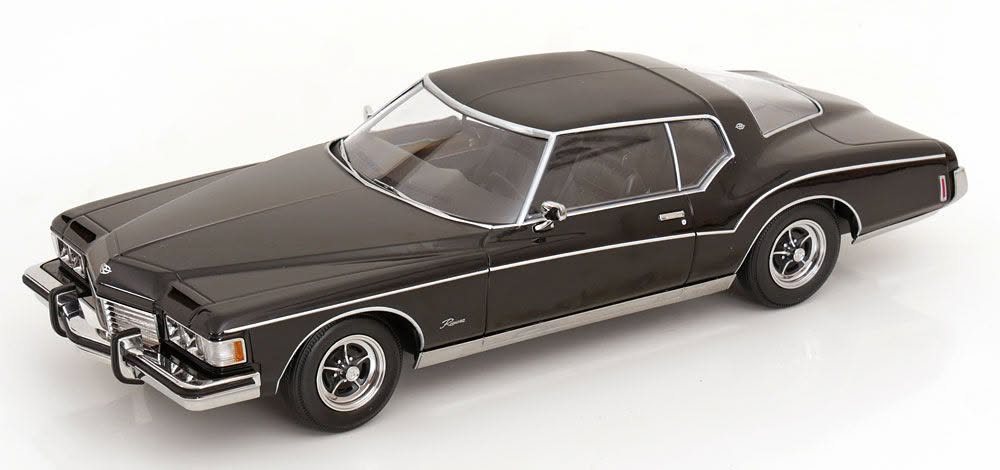 KK Scale 1/18 ミニカー ダイキャストモデル 1973年モデル ビュイック BUICK - RIVIERA 1973 ブラック
