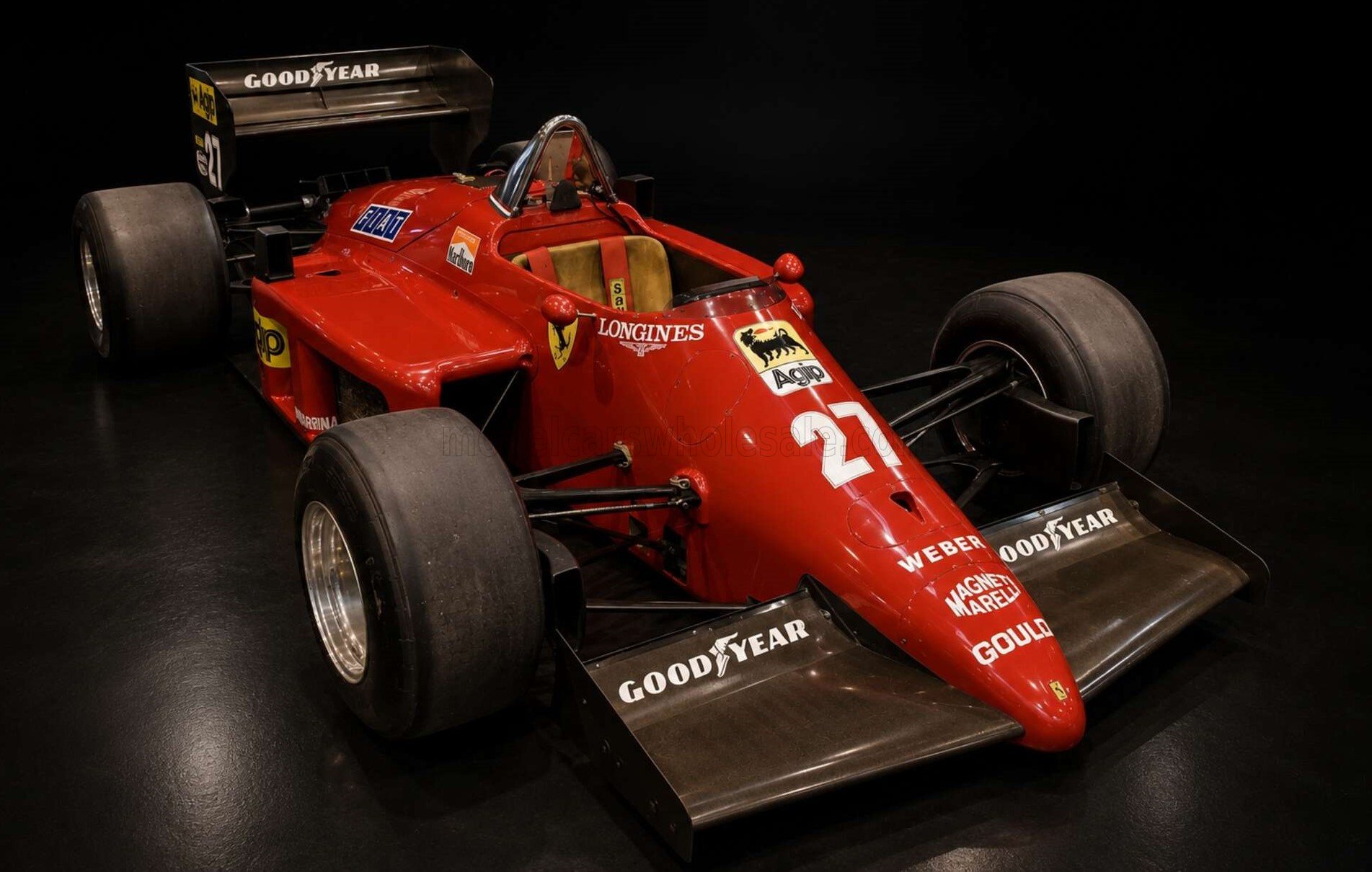 GP Replicas 1/18 ミニカー レジン プロポーションモデル 1985年英国GP 第2位 フェラーリ FERRARI - F1 156-85 No.27 2nd BRITISH GP 1985 MICHELE ALBORETO ミケーレ・アルボレート