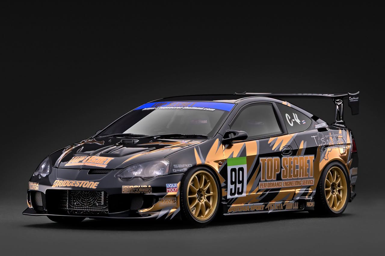 Ignition Model イグニッションモデル 1/18 ミニカー レジン プロポーションモデル Top Secret INTEGRA DC5 ブラック