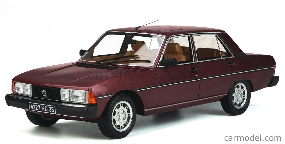 Otto Mobile otm1384 オットモビル 1/18 ミニカー レジン プロポーションモデル 1983年モデル プジョー PEUGEOT - 604 GTi 1983 レッド