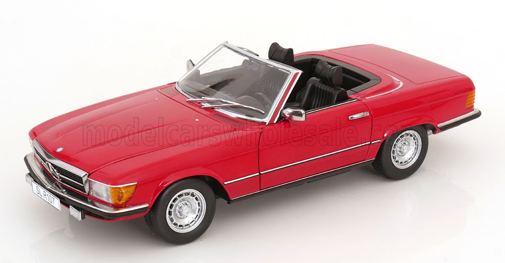 Mercedes Benz - KK Scale 1/12 ミニカー ダイキャストモデル 1985年モデル メルセデスベンツ MERCEDES BENZ - SL-CLASS 450SL (R107) CABRIOLET 1985 レッド