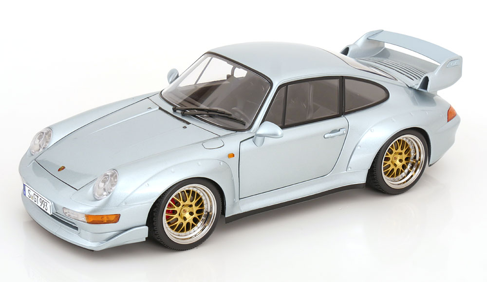 Rakuten - KK Scale 1/12 ミニカー ダイキャストモデル 1996年モデル ポルシェ PORSCHE - 911 993 GT2 COUPE 1996 シルバーメタリック