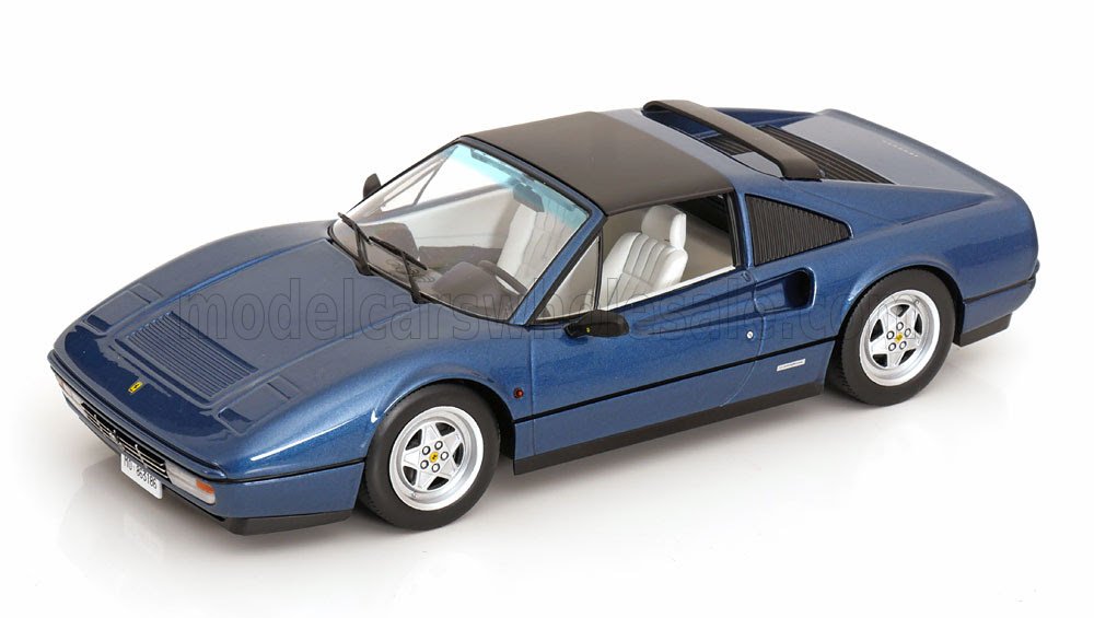 Rakuten - KK Scale 1/18 ミニカー ダイキャストモデル 1985年モデル フェラーリ 328 GTS SPIDER WITH REMOVABLE HARD TOP ブルーメタリック