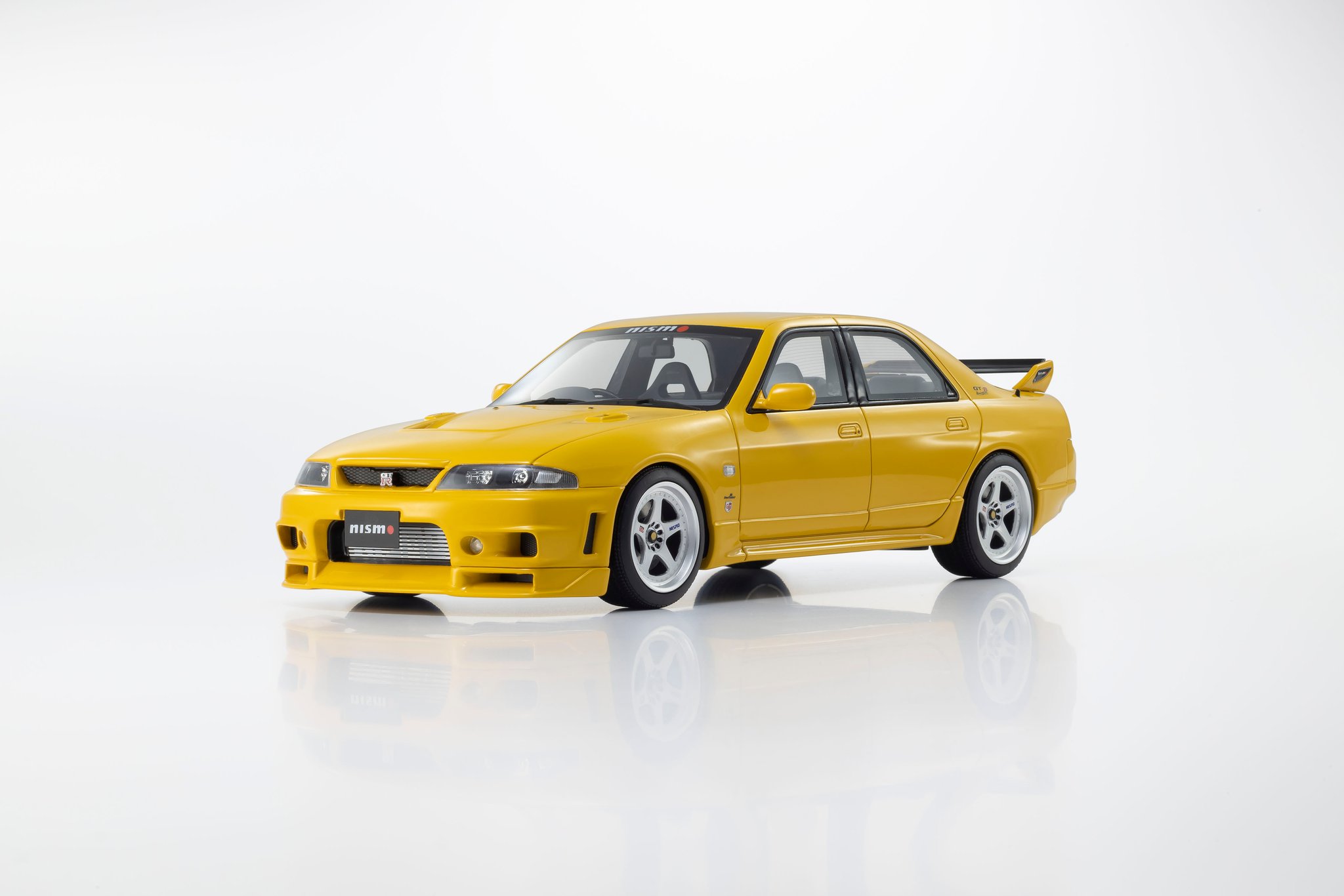 Kyosho 京商 1/18 ミニカー レジン プロポーションモデル 1998年モデル 日産 Nissan Skyline GT-R Autech Version Tuned by Nismo 1998 イエロー