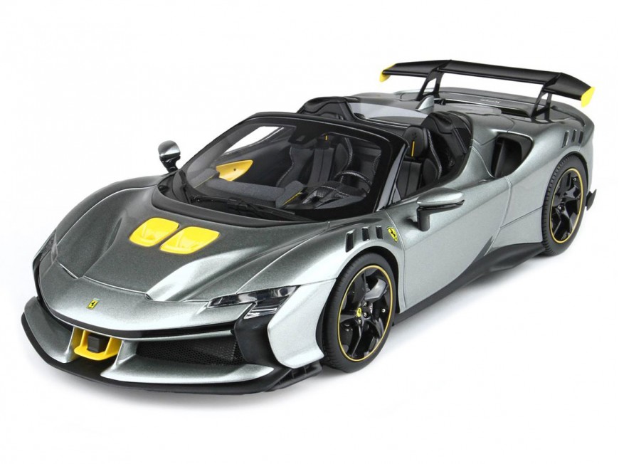 Rakuten - BBR 1/18 ミニカー レジン プロポーションモデル 2024年モデル フェラーリ FERRARI - SF90 XX STRADALE SPIDER 2024 GRIGIO COMPETIZIONE グレーメタリック