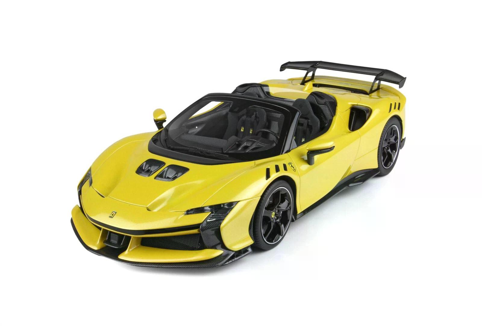 Scaglietti - BBR 1/18 ミニカー レジン プロポーションモデル 2024年モデル フェラーリ FERRARI - SF90 XX STRADALE SPIDER 2024 GIALLO MONTECARLO イエロー