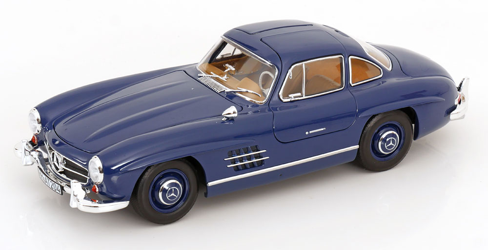 Mercedes Benz - Norev 1/18 ミニカー ダイキャストモデル 1954年モデル メルセデスベンツ MERCEDES BENZ - SL-CLASS 300SL COUPE GULLWING (W198) 1954 ブルー