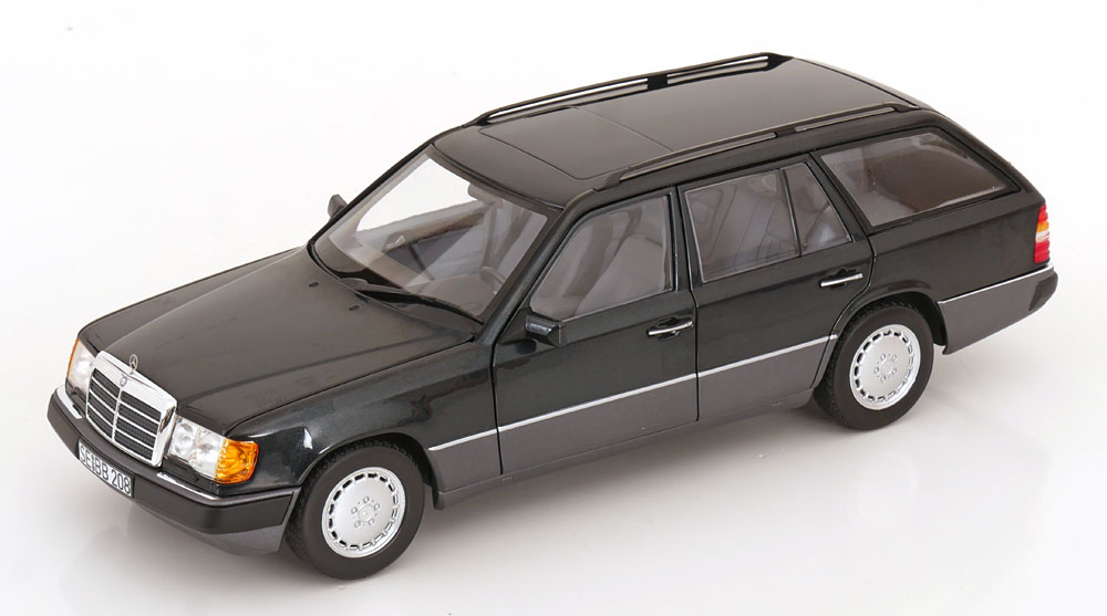 Mercedes Benz - Norev ノレヴ 1/18 ミニカー ダイキャストモデル 1990年モデル メルセデスベンツ MERCEDES BENZ - E-CLASS 300TD (S124) T-MODELL SW STATION WAGON 1990 メタリックブルーブラック