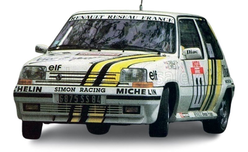RENAULT - Norev ノレヴ 1/18 ミニカー ダイキャストモデル 1988年ツール・ド・コルセ ルノー RENAULT - R5 GT TURBO SUPERCINQUE No.11 RALLY TOUR DE CORSE 1988 ALAIN OREILLE - SYLVIE OREILLE