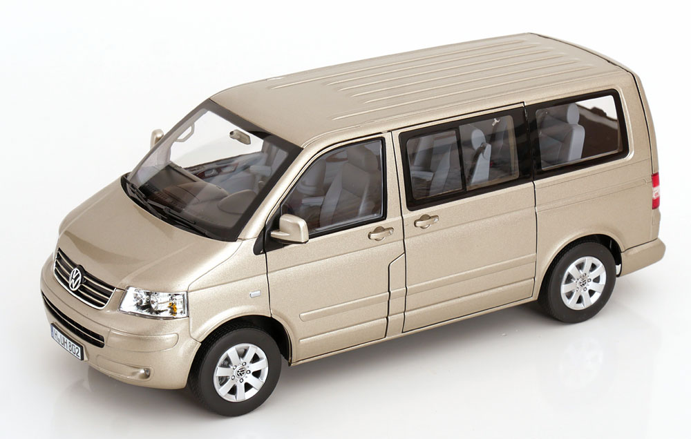 Norev ノレヴ 1/18 ミニカー ダイキャストモデル 2003年モデル フォルクスワーゲン VOLKSWAGEN - T5 MULTIVAN MINIBUS 2003 メタリックウィートベージュ