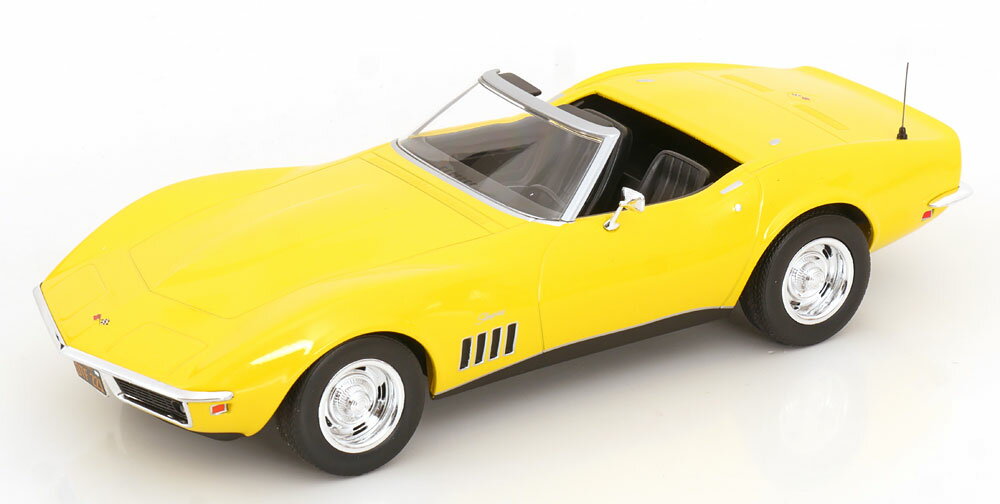 Rakuten - Norev ノレヴ 1/18 ミニカー ダイキャストモデル 1969年モデル シボレー CHEVROLET - CORVETTE CABRIOLET OPEN 1969 イエロー