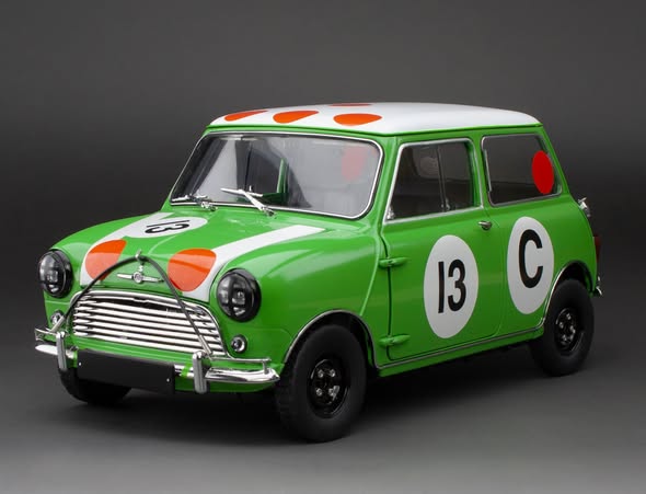 Rakuten - Sun Star 1/12 ミニカー ダイキャストモデル 1966年オーストラリア 「1966 Gallaher 500」 耐久レース 優勝モデル モーリス ミニ MORRIS - MINI COOPER S No.13 WINNER BATHURST GALLAHER 500 1966 RAUNO AALTONEN - BOB HOLDEN
