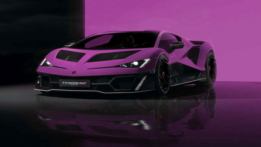 Lamborghini - MR Collection 1/18 ミニカー レジン プロポーションモデル 2025年モデル ランボルギーニ フェノメノ LAMBORGHINI - FENOMENO 2025 Viola 30th パープル