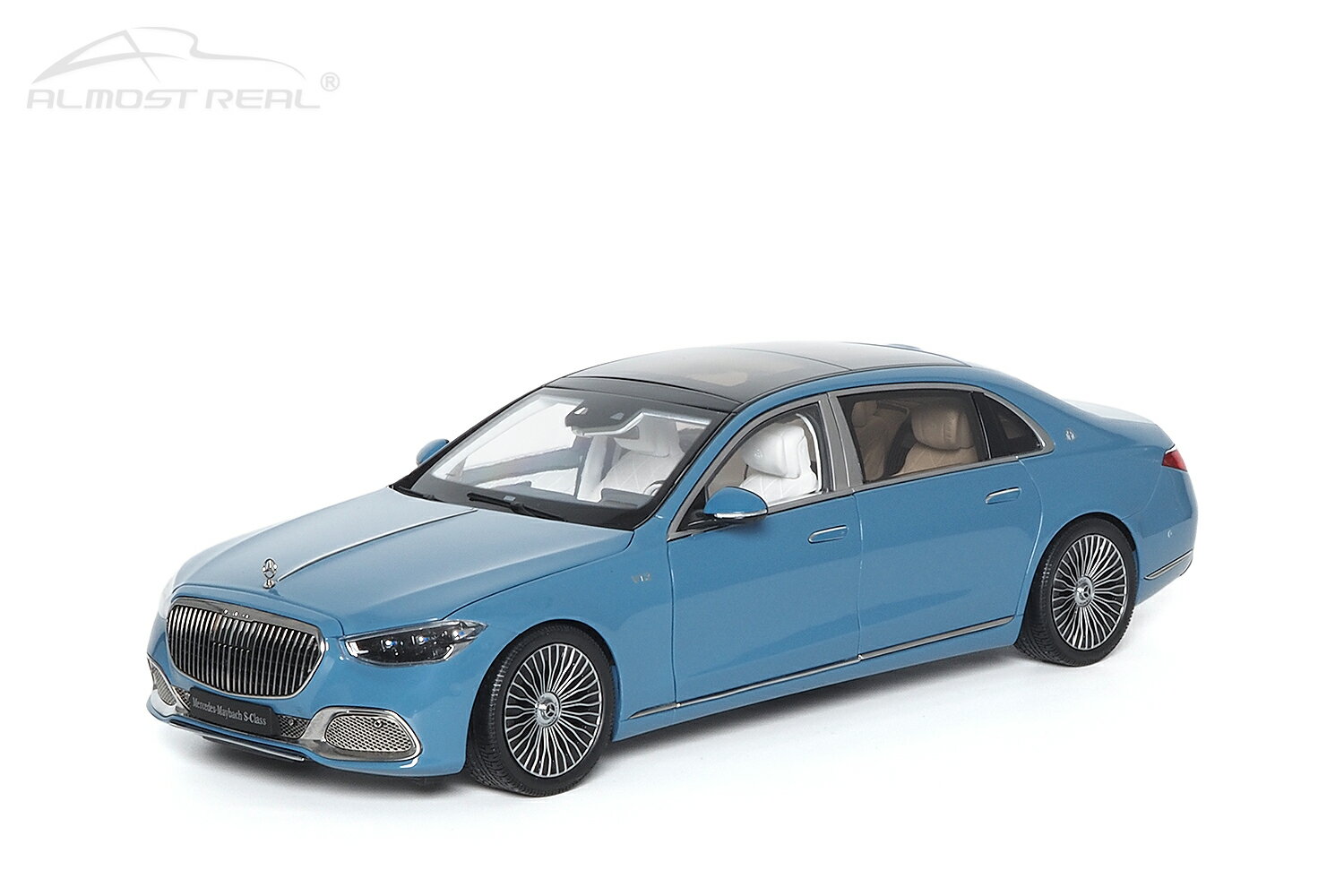 Rakuten - Almost Real オルモストリアル 1/18 ミニカー ダイキャストモデル 2021年モデル メルセデスベンツ MERCEDES BENZ - S-CLASS S600 V12 BITURBO MAYBACH 2021 ブルー