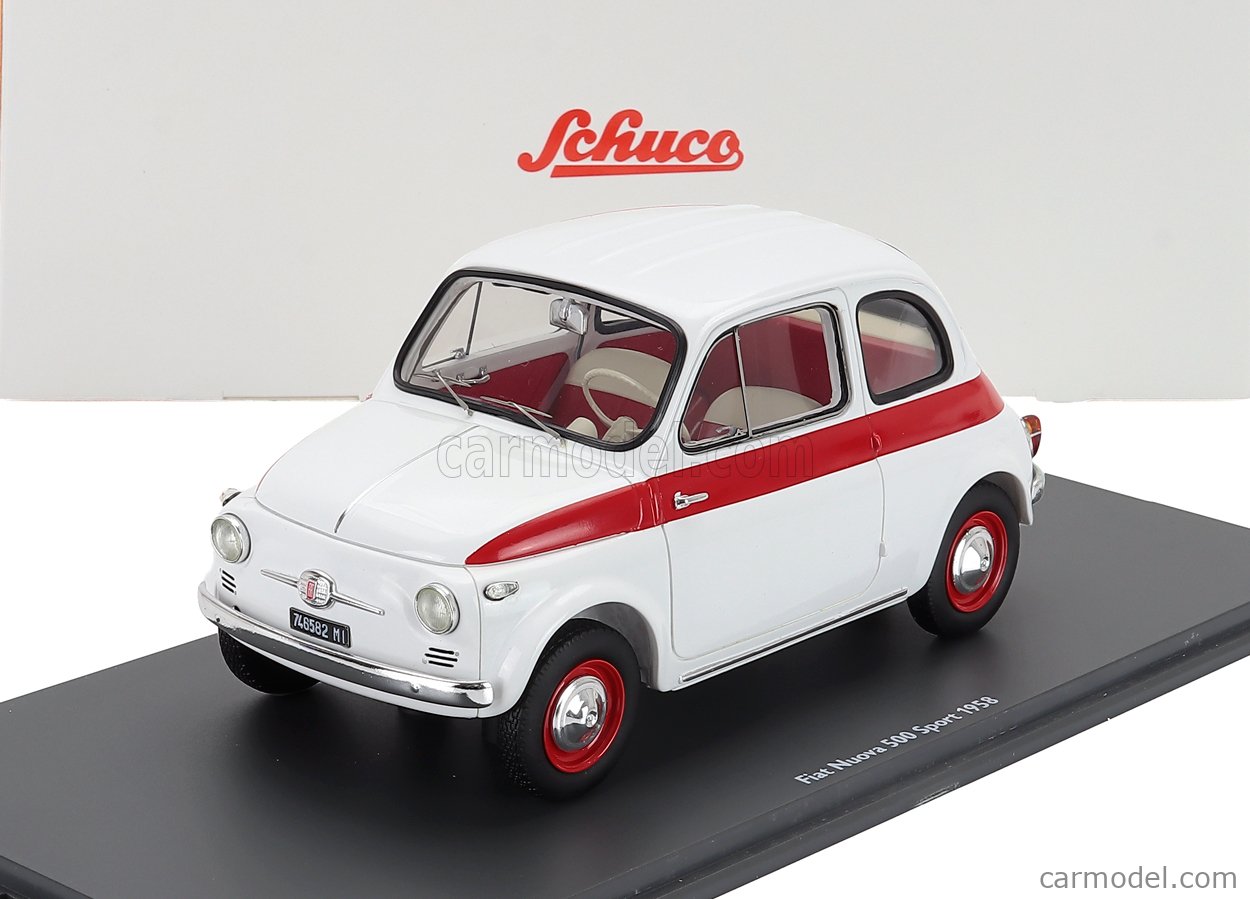 FIAT - Schuco シュコー 1/18 ミニカー レジン プロポーションモデル 1958年モデル フィアット FIAT - 500 SPORT 1958 ホワイト