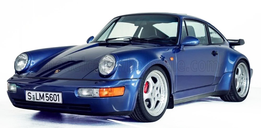 Rakuten - GT Spirit gts1028 1/12 ミニカー レジン プロポーションモデル 1993年モデル ポルシェ PORSCHE - 911 964 3.6 TURBO COUPE 1993 ブルーメタリック