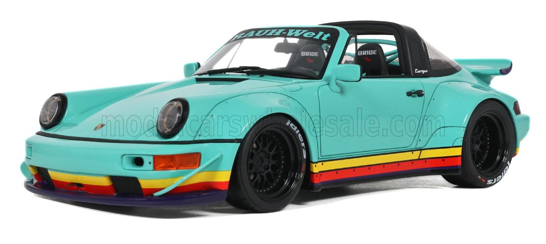Rakuten - GT Spirit gts583 1/18 ミニカー レジン プロポーションモデル 2024年モデル ポルシェ PORSCHE - 911 930 Rauh-Welt Begriff RWB GUNDAM TARGA 2024 ライトブルー