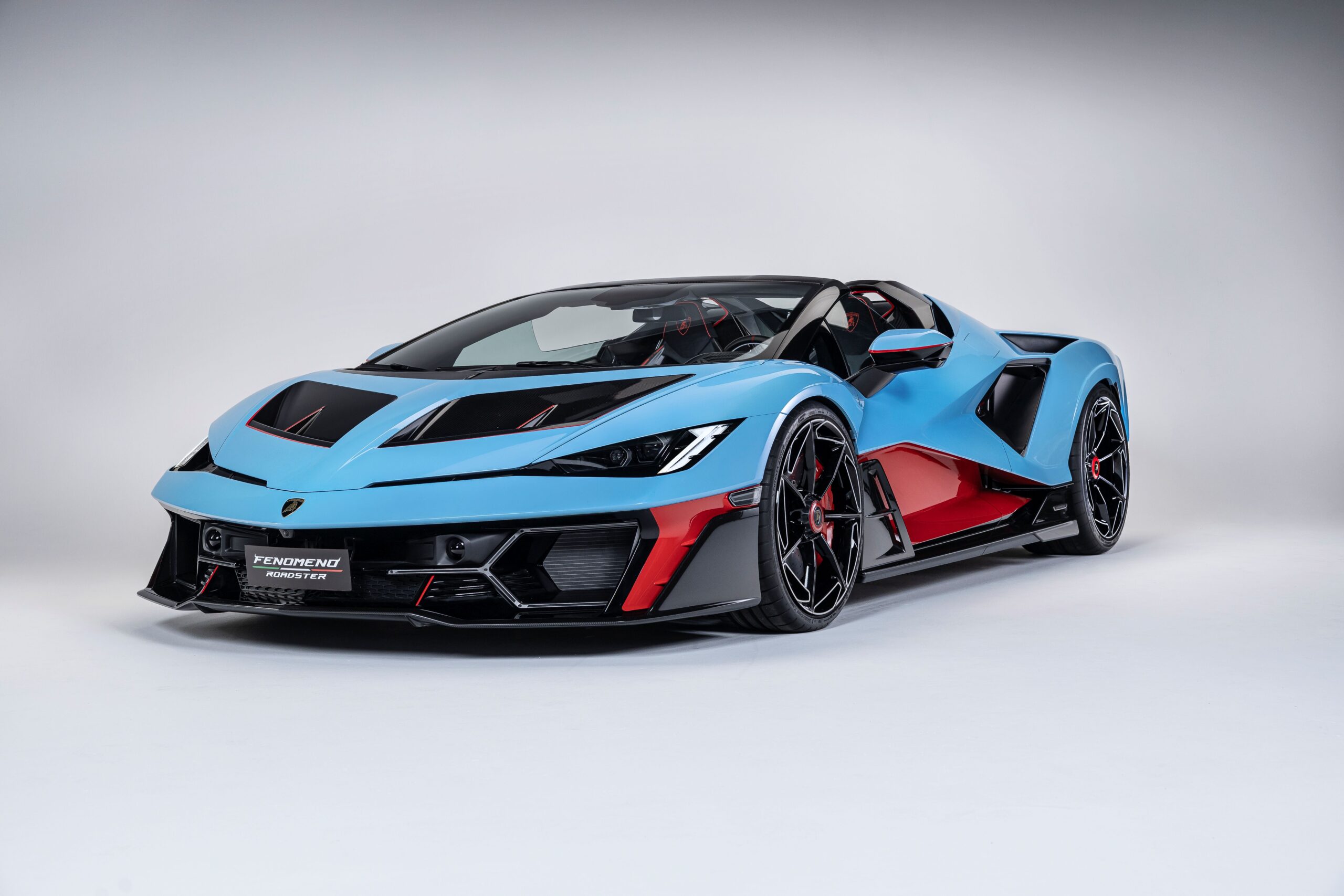 Lamborghini - MR Collection 1/18 ミニカー レジン プロポーションモデル 2025年モデル ランボルギーニ フェノメノ ロードスター LAMBORGHINI - FENOMENO ROADSTER 2025 BLU CEPHEUS / ROSSO MARS ブルー・レッド