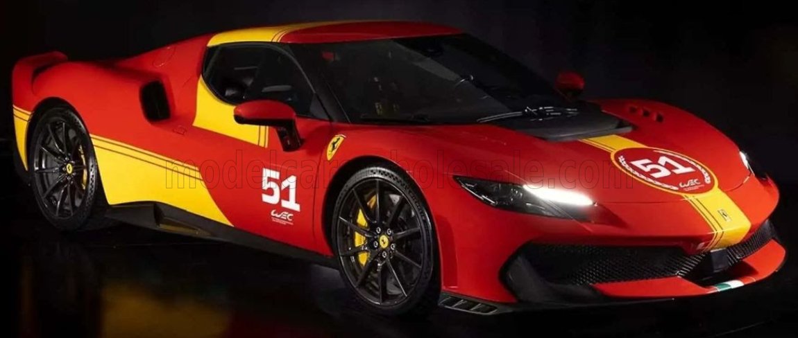 Testarossa - Looksmart 1/12 ミニカー レジン プロポーションモデル 2025年モデル フェラーリ FERRARI - 296 SPECIALE PILOTI FERRARI LIVERY No.51 2025 レッド