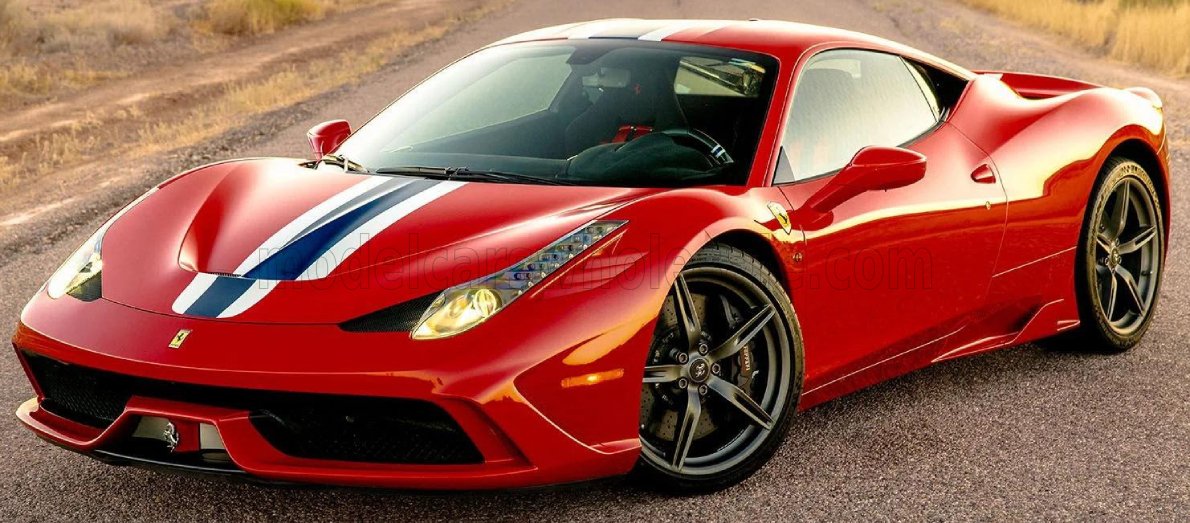FERRARI - Looksmart 1/12 ミニカー レジン プロポーションモデル 2013年モデル フェラーリ FERRARI - 458 SPECIALE 2013 NART LIVERY ROSSO CORSA フェラーリレッド / NART ストライプ