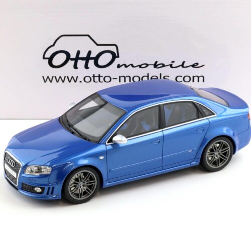 Audi - Otto Mobile otm1215 1/18 ミニカー レジン プロポーションモデル 2007年モデル アウディ AUDI - A4 RS4 B7 SEDAN 2007 ブルー