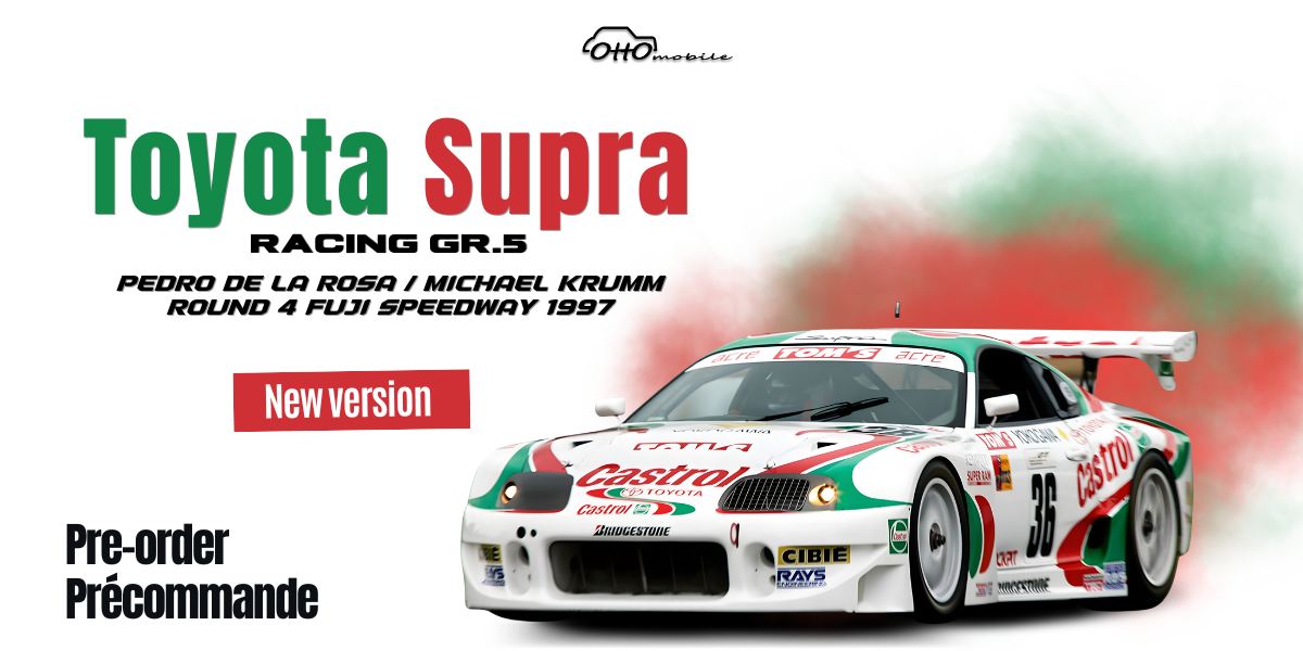 Otto Mobile otm1362 1/18 ミニカー レジン プロポーションモデル 1997年全日本GT選手権第4戦 トヨタ カストロール スープラ TOYOTA - SUPRA CASTROL Gr.5 No.36 ROUND 4 FUJI SPEEDWAY PEDRO DE LA ROSA - MICHAEL KRUMM 1997 All Japan Grand Touring Car Championship
