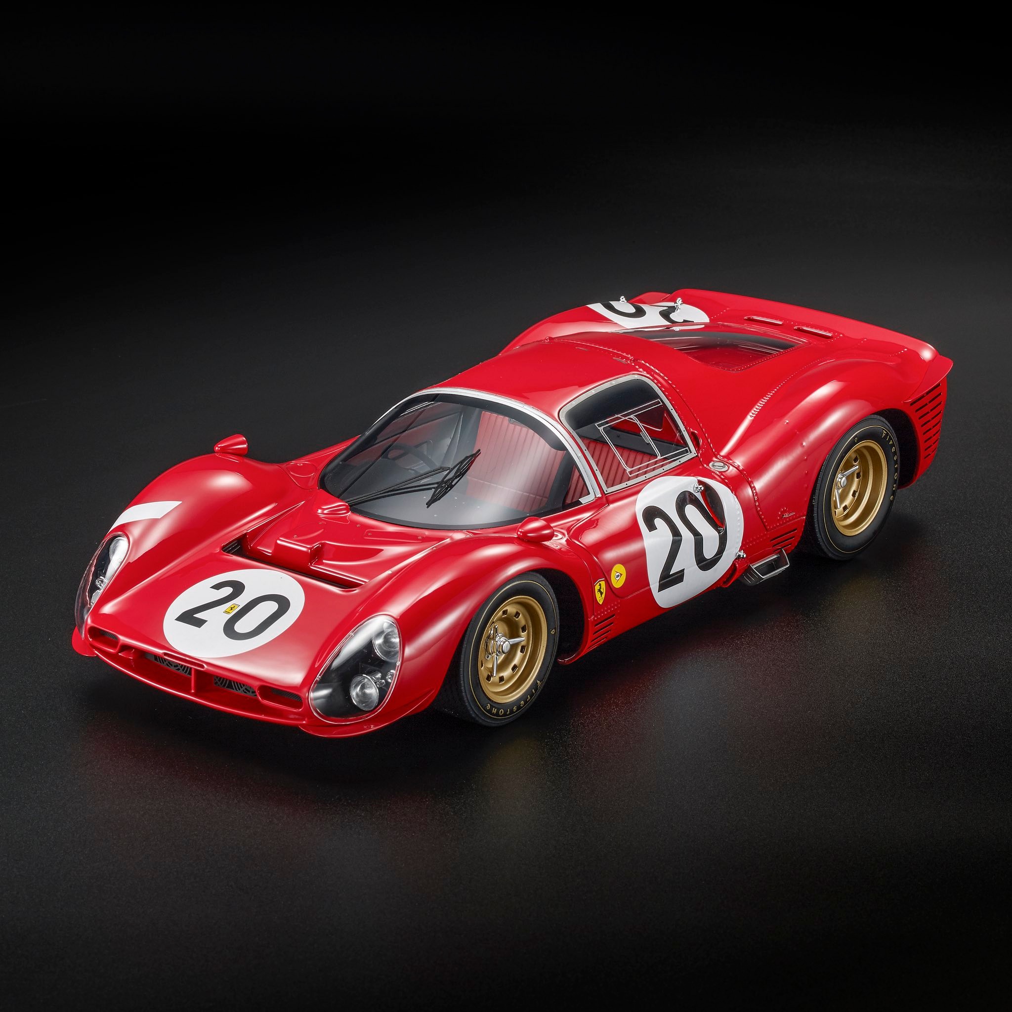 Other - Top Marques トップマルケス 1/12 ミニカー レジン プロポーションモデル 1966年ルマン24時間 フェラーリ FERRARI - 330 P3 4.0L V12 COUPE TEAM FERRARI SEFAC No.20 24h LE MANS 1966 LUDOVICO SCARFIOTTI - MIKE PARKES