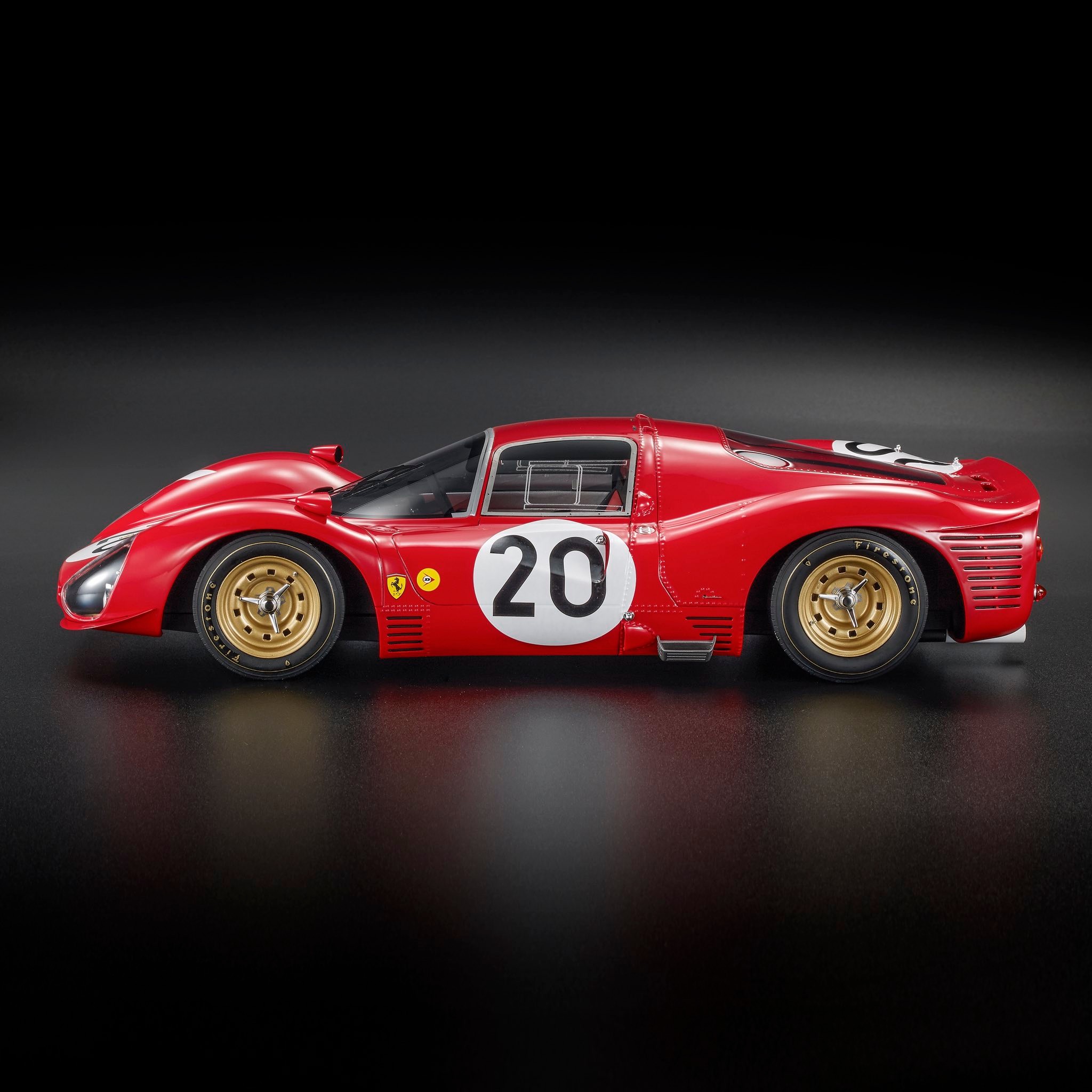 Top Marques トップマルケス 1/12 ミニカー レジン プロポーションモデル 1966年ルマン24時間 フェラーリ FERRARI - 330 P3 4.0L V12 COUPE TEAM FERRARI SEFAC No.20 24h LE MANS 1966 LUDOVICO SCARFIOTTI - MIKE PARKES 2