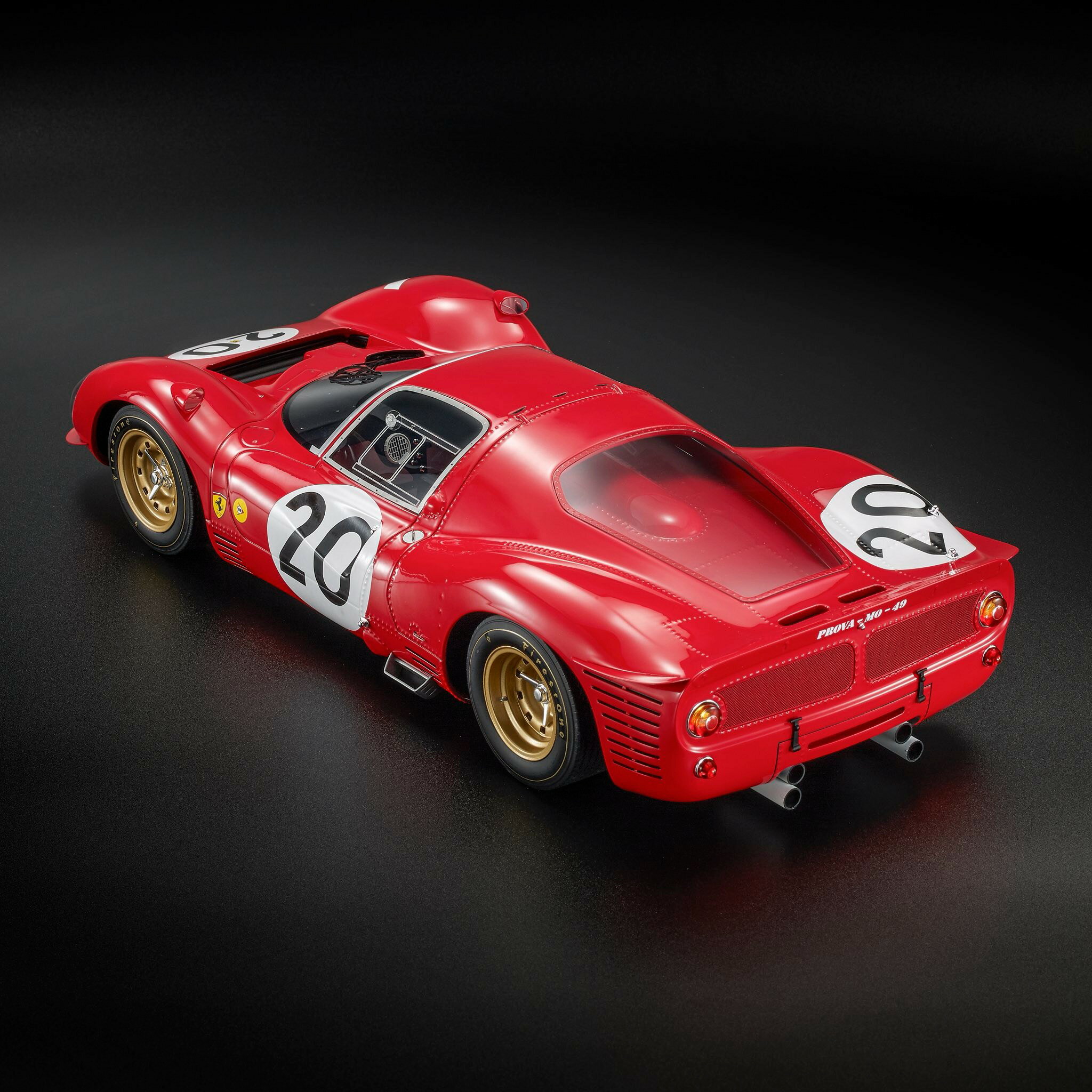 Top Marques トップマルケス 1/12 ミニカー レジン プロポーションモデル 1966年ルマン24時間 フェラーリ FERRARI - 330 P3 4.0L V12 COUPE TEAM FERRARI SEFAC No.20 24h LE MANS 1966 LUDOVICO SCARFIOTTI - MIKE PARKES 3