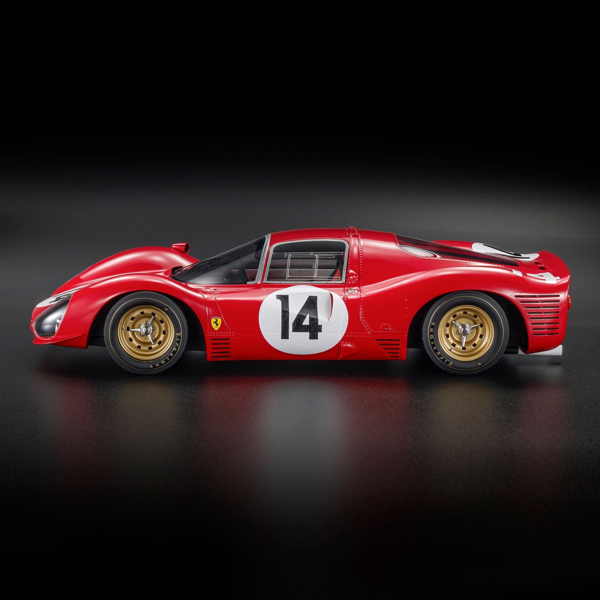 Top Marques トップマルケス 1/12 ミニカー レジン プロポーションモデル 1966年モンツァ・イタリア 1000KM 優勝モデル フェラーリ FERRARI - 330 P3 4.0L V12 COUPE No.14 WINNER 1000km MONZA 1966 MIKE PARKES - JOHN SURTEES