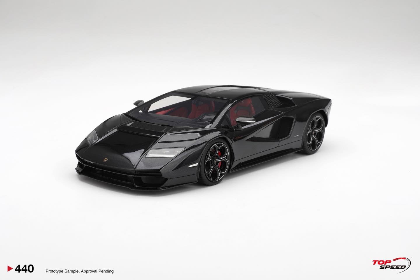 Top Speed 1/18 ミニカー レジン プロポーションモデル 2023年モデル ランボルギーニ LAMBORGHINI - COUNTACH LPI 800-4 Nero Maia ブラック