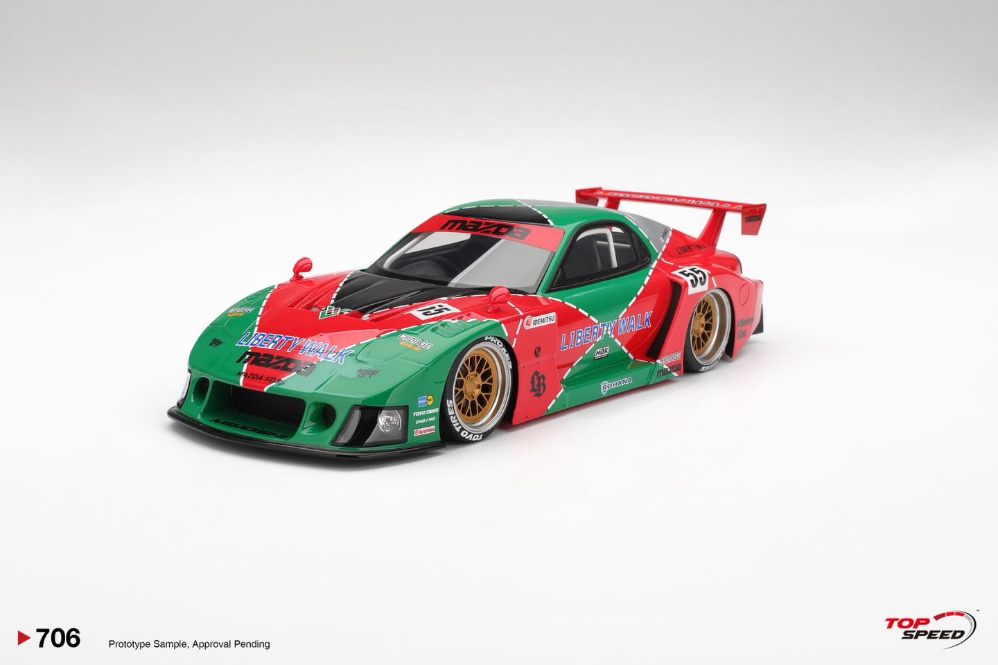 Other - Top Speed 1/18 ミニカー レジン プロポーションモデル 2024年 マツダ MAZDA - RX-7 LB SUPER SILHOUETTE 787