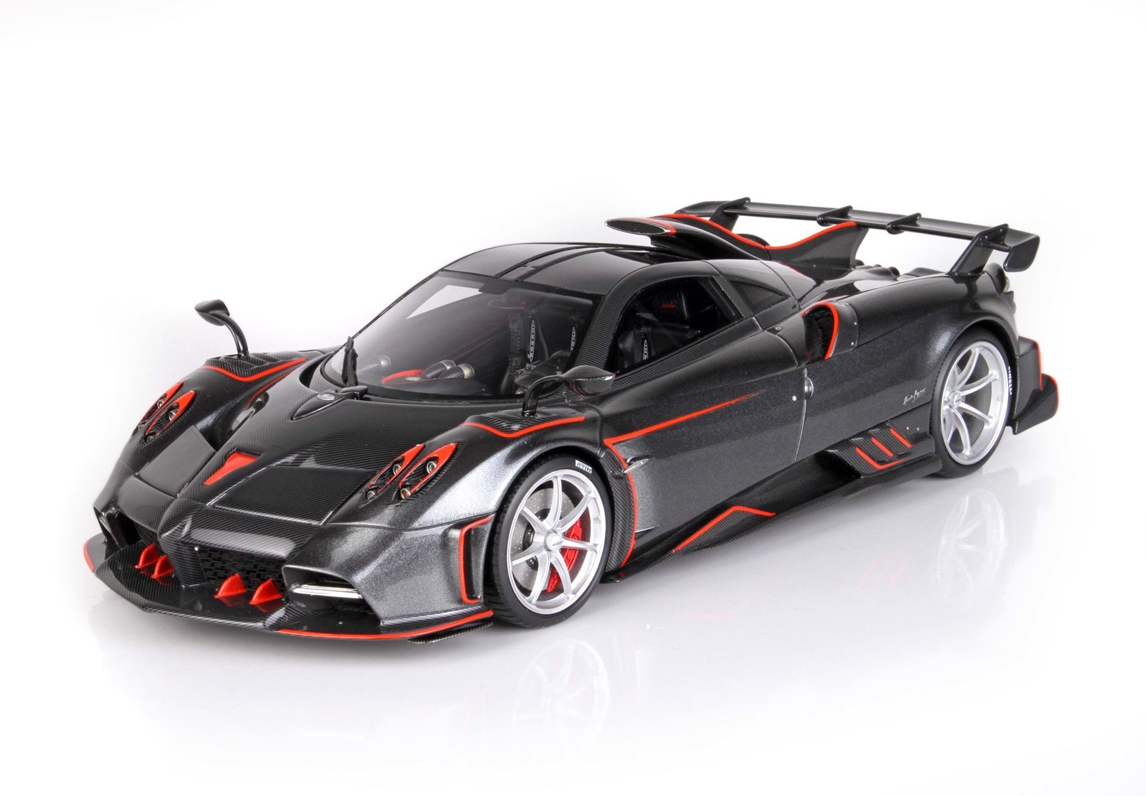 BBR1/18 ミニカー レジン プロポーションモデル 2020年モデル パガニーニ PAGANI - IMOLA 2020 DARK GREY MET ダークグレーメタリック/レッドアクセント