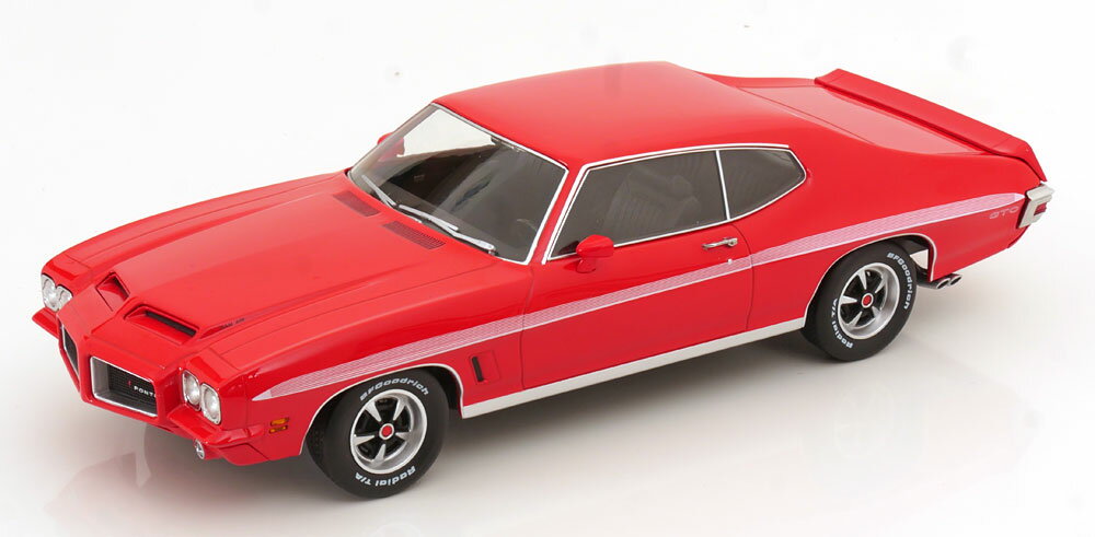 Rakuten - KK-Scale 1/18 ミニカー ダイキャストモデル 1972年モデル ポンティアック PONTIAC - GTO LeMans RAM AIR COUPE 1972 レッド