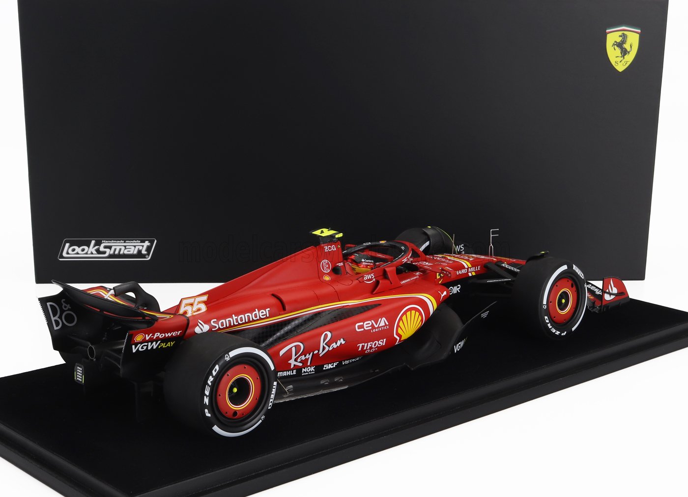 Looksmart 1/18 ミニカー レジン・プロポーションモデル 2024年3月バーレンGP 第3位 フェラーリ FERRARI - F1 SF-24 TEAM SCUDERIA FERRARI No.55 3rd BAHRAIN GP 2024 CARLOS SAINZ カルロス・サインツ