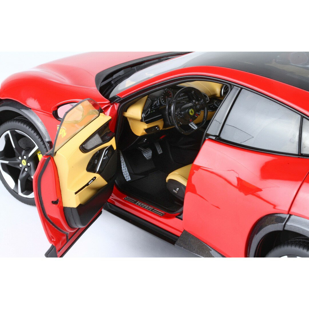 BBR 1/18 ミニカー ダイキャストモデル 2022年モデル フェラーリ FERRARI - PUROSANGUE SUV 2022 - POLIFOAM PACKAGING シンプルパッケージ ROSSO CORSA フェラーリレッド 3