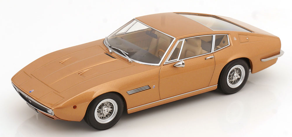 Rakuten - KK Scale 1/18 ミニカー ダイキャストモデル 1969年モデル マセラティ MASERATI GHIBLI COUPE 1969 ゴールドメタリック
