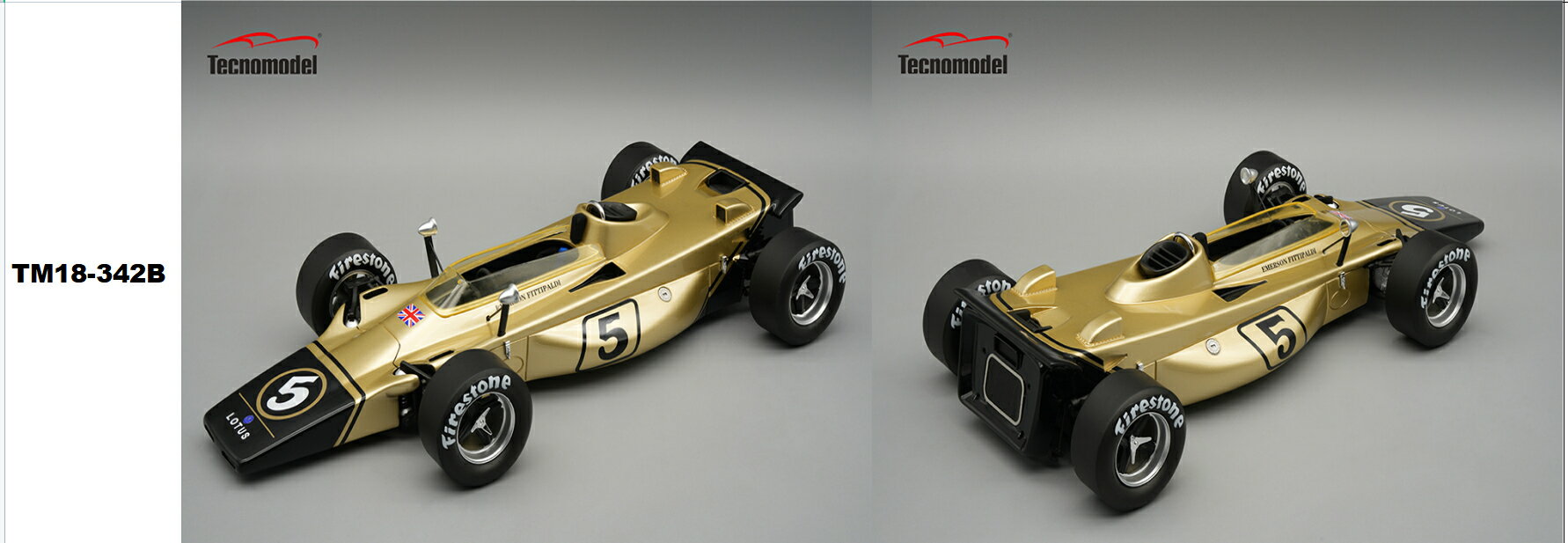 Rakuten - Tecnomodel テクノモデル 1/18 ミニカー レジン プロポーションモデル 1971年イタリアGP ロータス LOTUS - F1 56B No.5 ITALY GP 1971 EMERSON FITTIPALDI