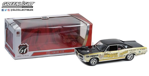 Rakuten - Highway 61 1/18 ミニカー ダイキャストモデル 1966年モデル ポンティアック Pontiac GTO Tin Indian Knafel Pontiac Akron Ohio Driven by Larry Doc Dixon