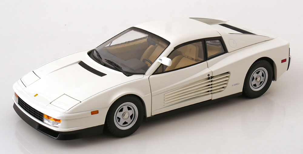 KK Scale 1/12 ミニカー ダイキャストモデル 1984年モデル フェラーリ FERRARI - TESTAROSSA MKI MONODADO MONOSPECCHIO USA VERSION 1984 ホワイト
